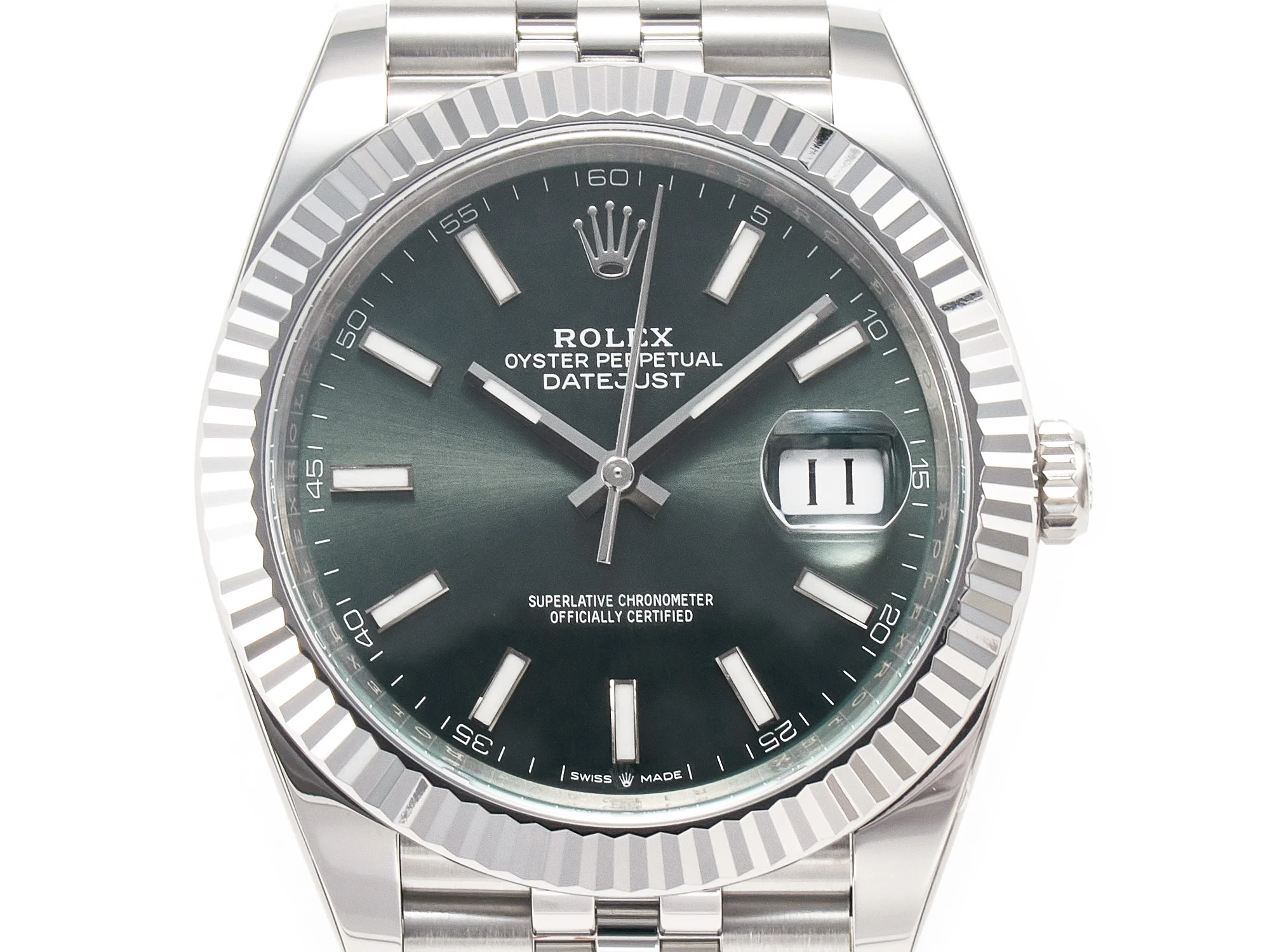 DateJust 41 126334 Clean 1:1 Best Edition 904 L Steel Mint Green Dial on Jubilee Bracelet VR 3235