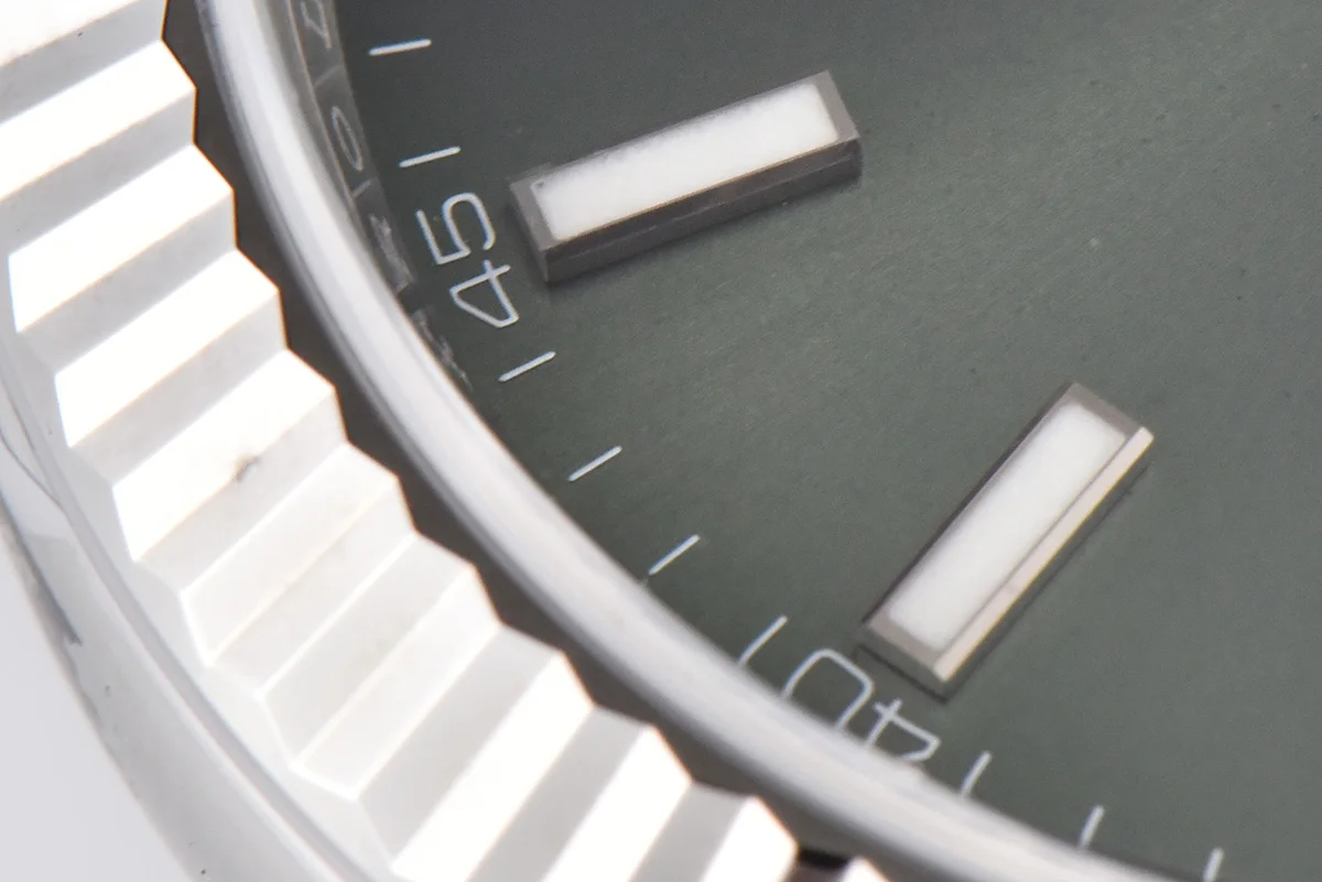 Datejust 41 126334 Mint Green Dial Stick Markers on Oyster Bracelet