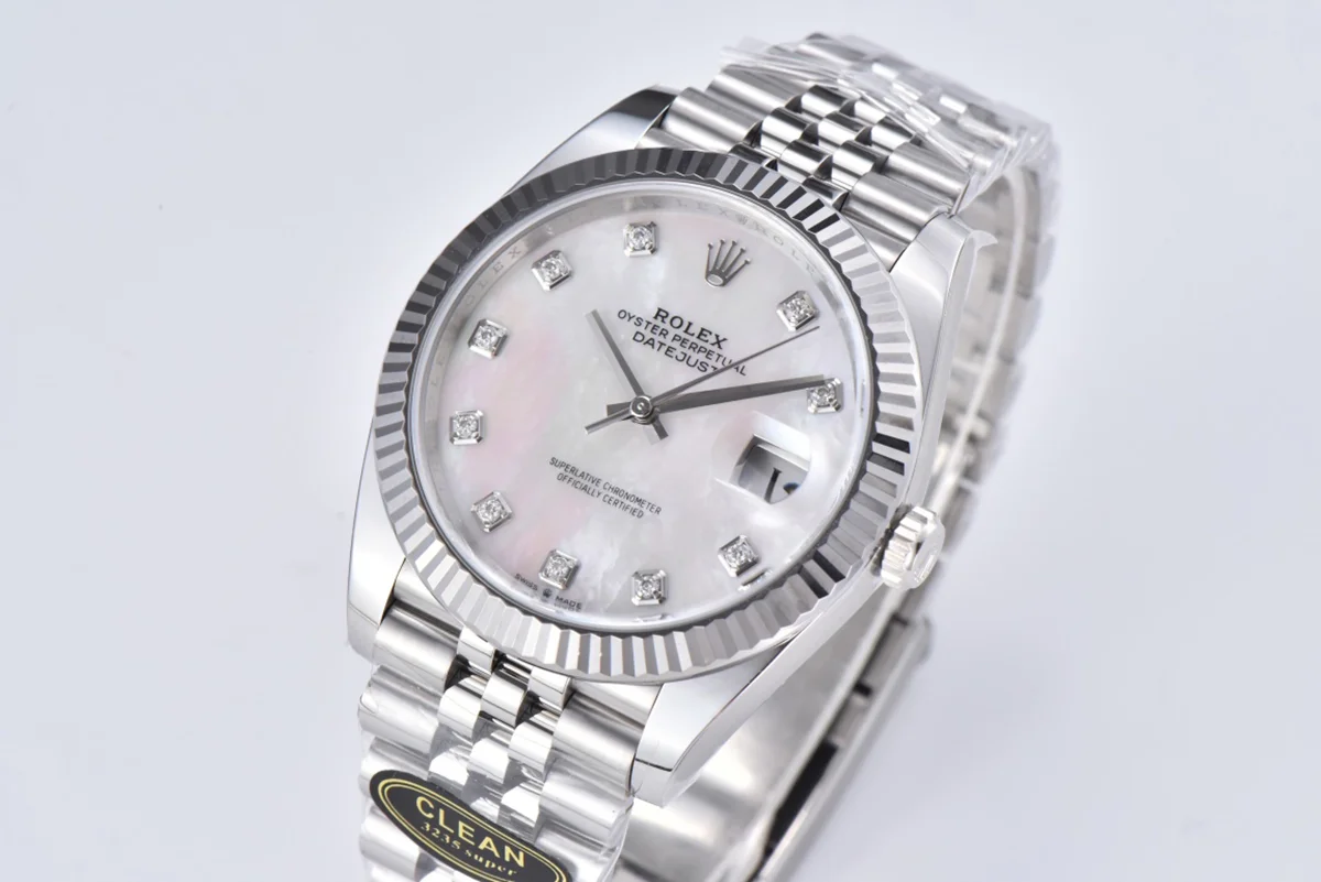 Datejust 41 126334 MOP Dial Diamond Markers on Jubilee Bracelet