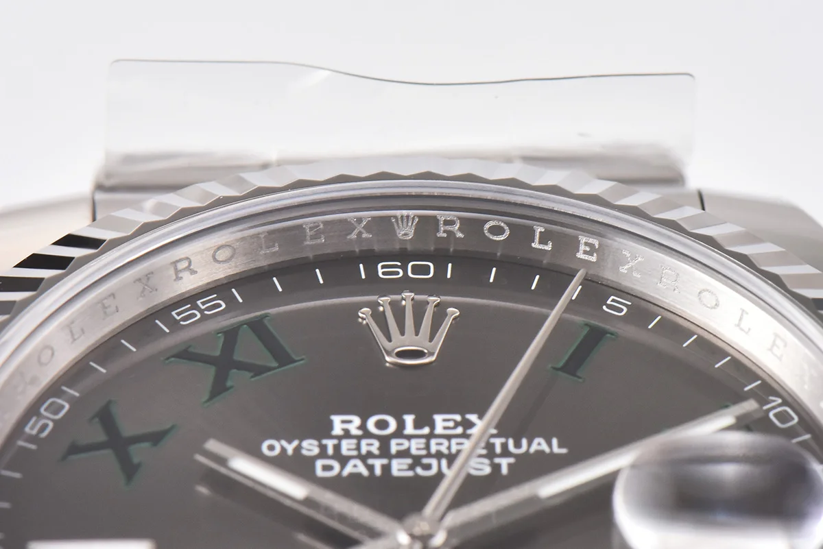 Datejust 41 126334 Slate Dial Stick Markers on Oyster Bracelet