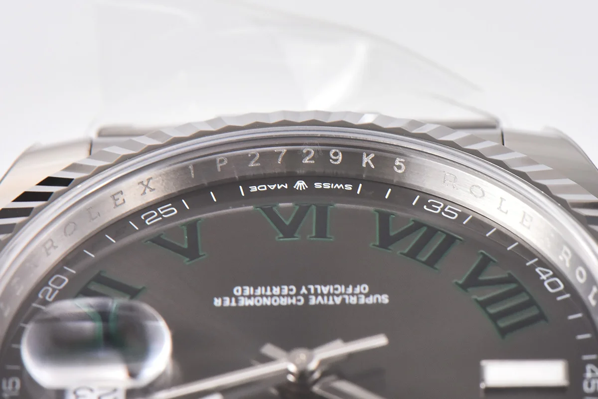 Datejust 41 126334 Slate Dial Stick Markers on Oyster Bracelet