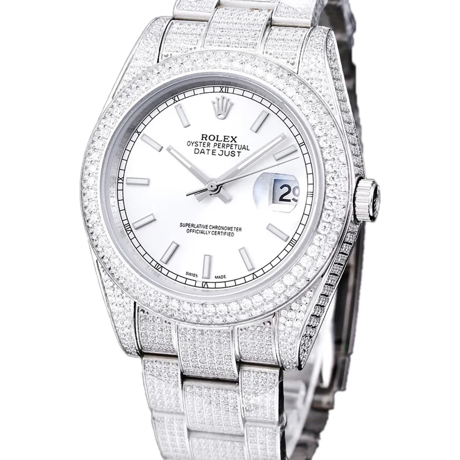 Datejust 41 with Stick Markers in Steel