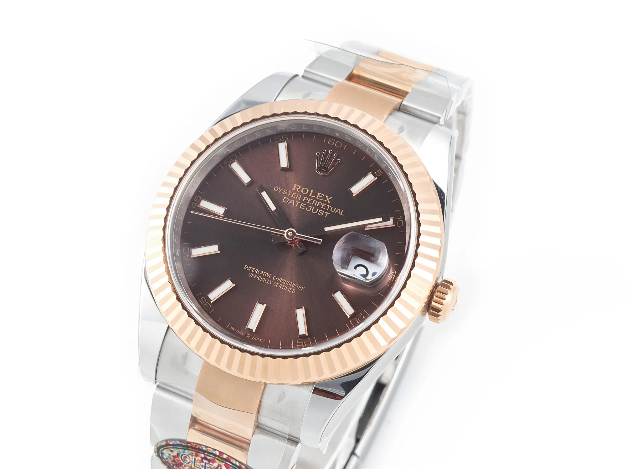 DateJust 41mm 126331 904L SS/RG Clean 1:1 Best Edition Brown Dial on Oyster Bracelet VR3235