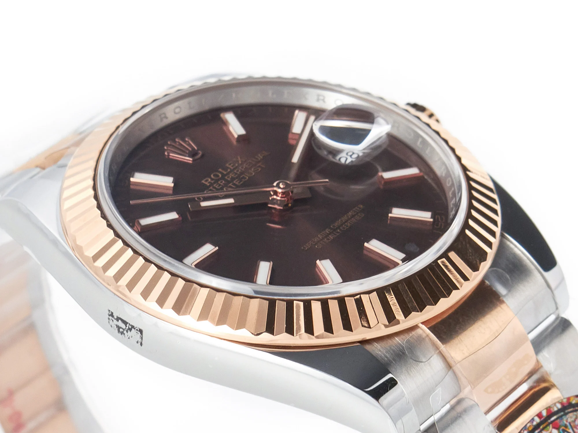 DateJust 41mm 126331 904L SS/RG Clean 1:1 Best Edition Brown Dial on Oyster Bracelet VR3235