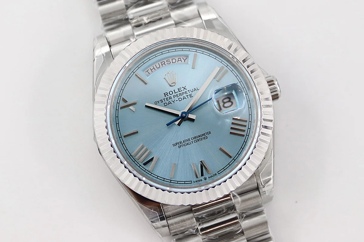 Day-Date 40 228236 Blue Dial in Platinum