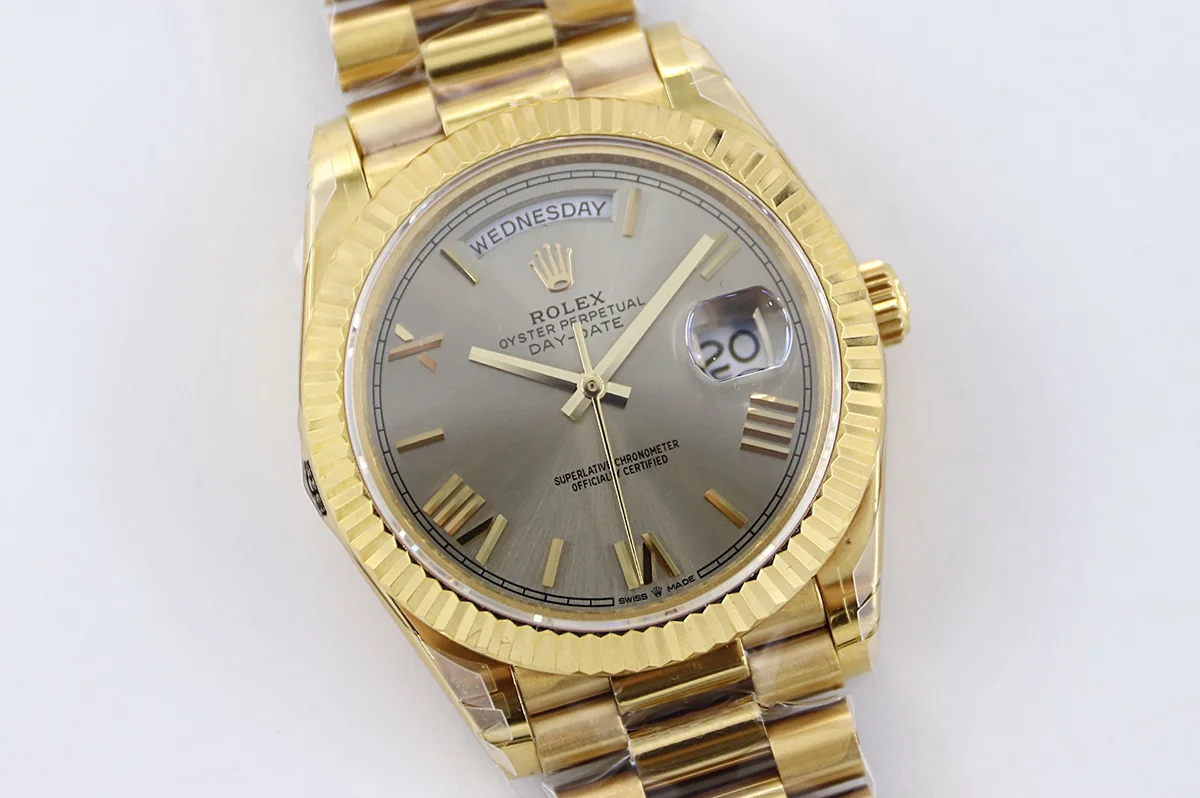 Day-Date 40 228238 Silver Dial in Yellow Gold