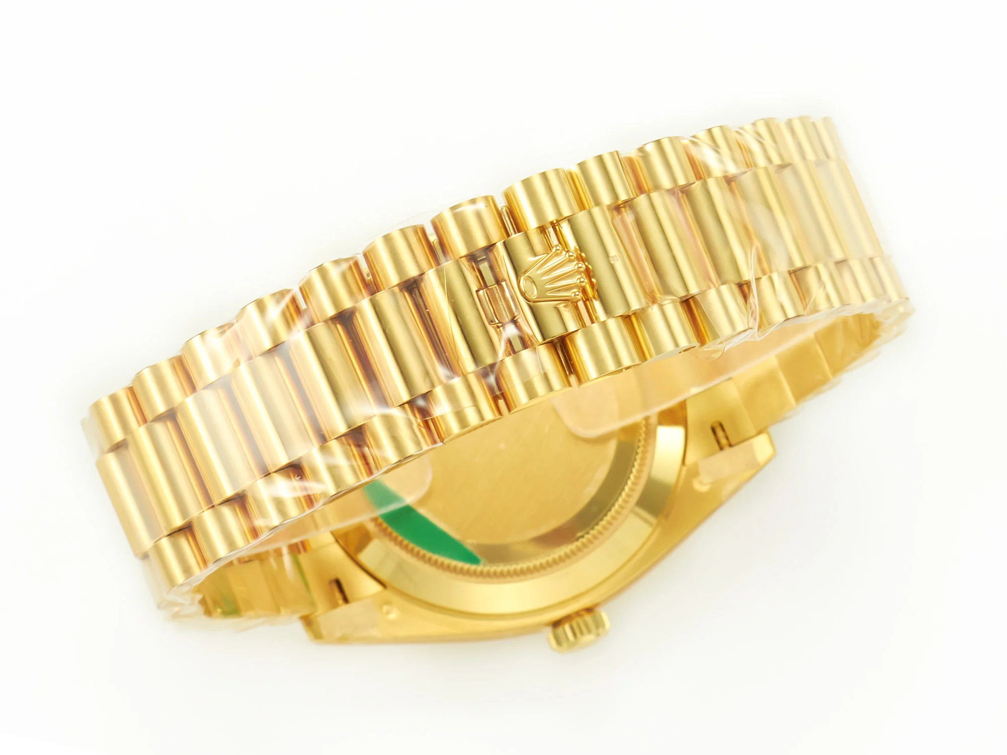 DayDate 40 228238 ARF 904L Steel YG Crystal Diamonds Bezel on President Bracelet VR3255
