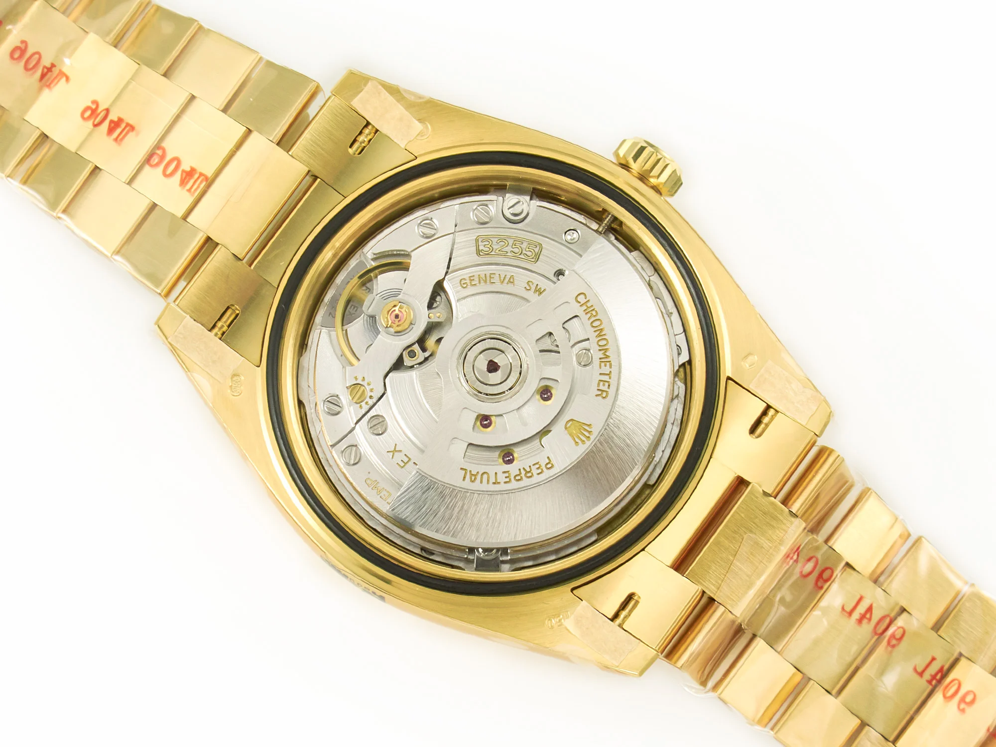 DayDate 40 228238 ARF 904L Steel YG Crystal Diamonds Bezel on President Bracelet VR3255