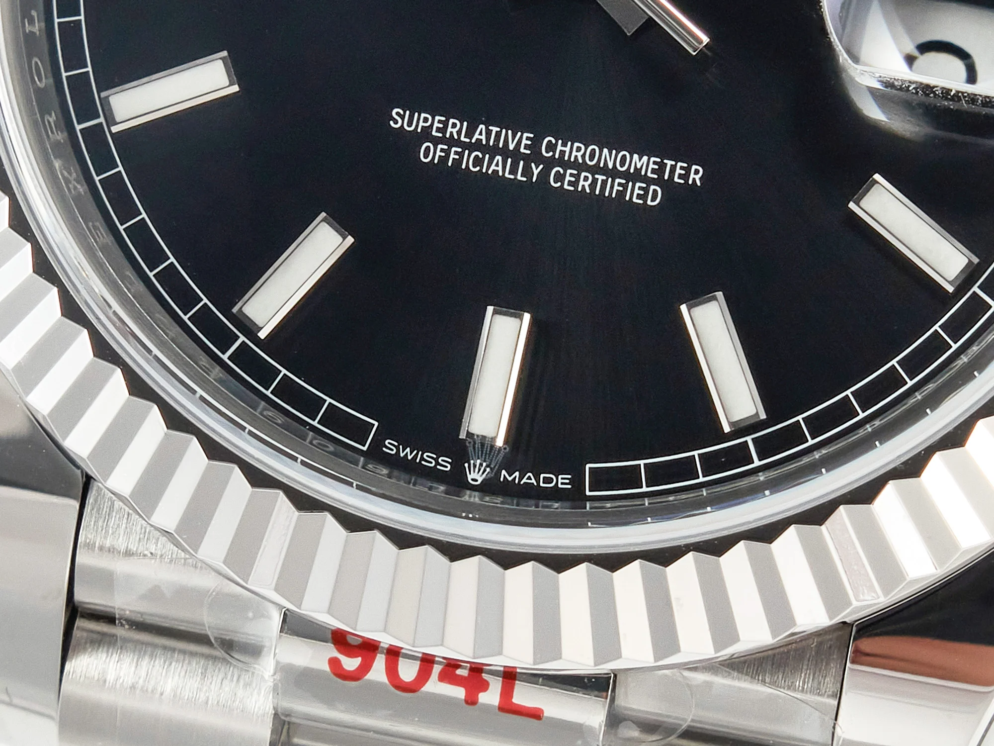DayDate 40 228239 ARF 904L Steel Black Dial on President Bracelet VR3255
