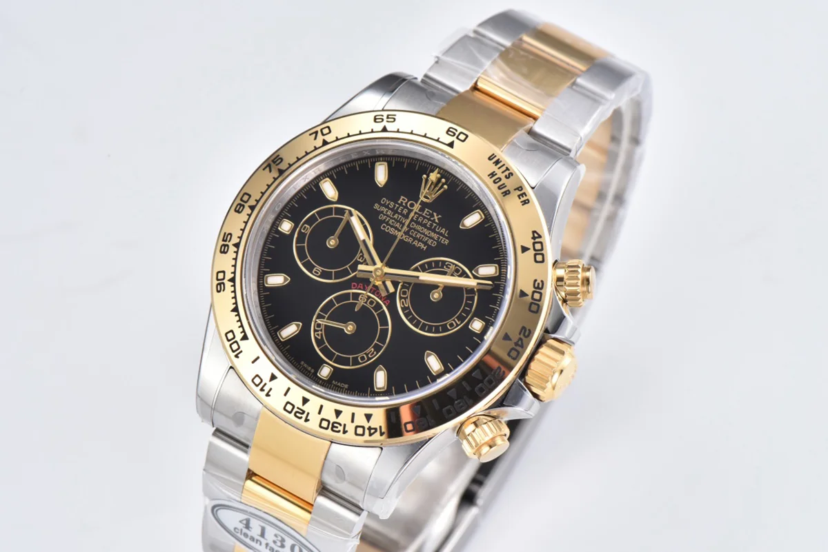 Daytona 116503LN Black Dial in Steel/Yellow Gold