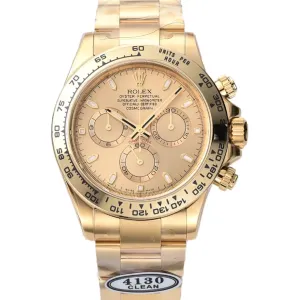 Daytona 116508 Champagne Dial in Yellow Gold