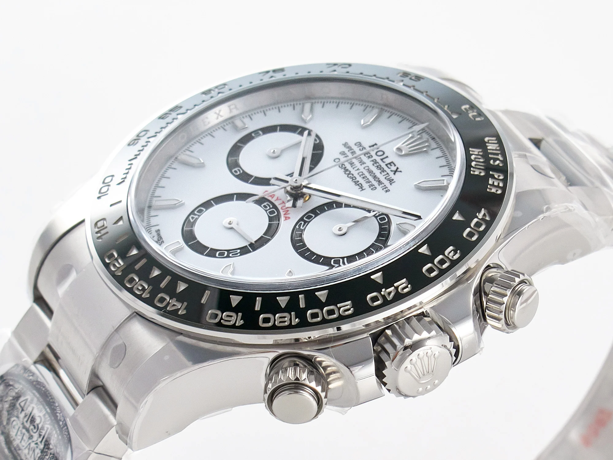 Daytona 126500 Panda Clean 1:1 Best Edition 904L SS Case and Bracelet White Dial SH4131