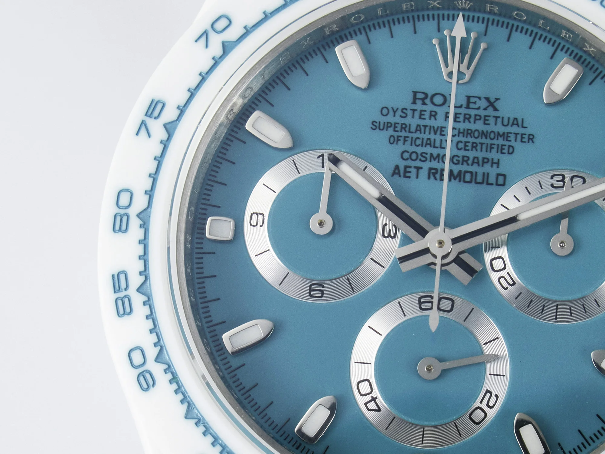 Daytona AET White Ceramic Case and Bracelet Tiffany Blue Dial N6F Best Edition SA4130