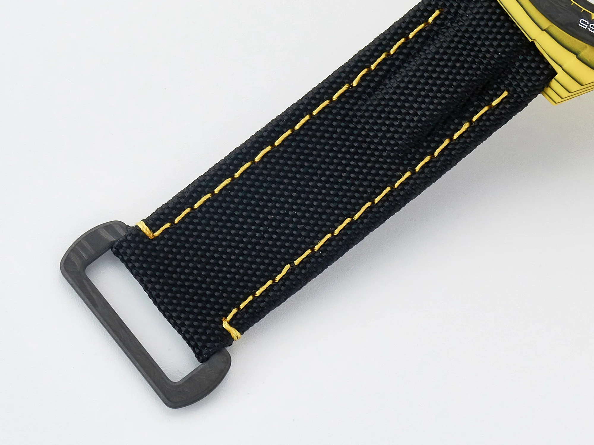 Daytona DIW Yellow Carbon N6F 1:1 Best Edition Yellow/Black Dial on Black Nylon Strap SA4130 V2