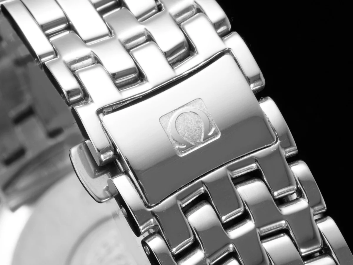 De Ville Co-Axial Chronometer 36.8mm Silver Dial with Blue Marker in Steel on Bracelet