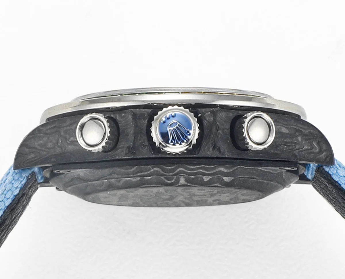 DIW Daytona Rainbow Blue Carbon in Blue Nylon Strap