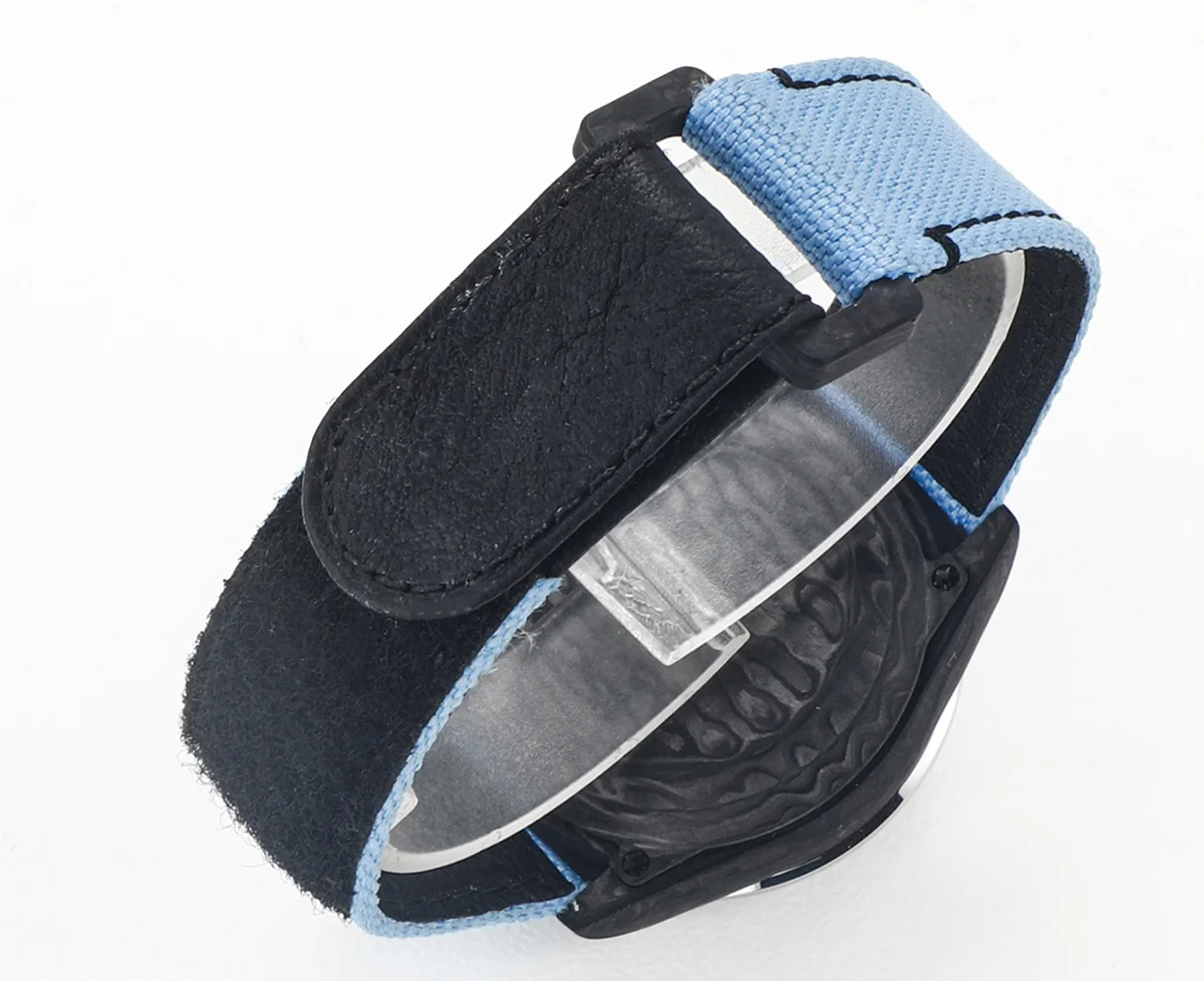 DIW Daytona Rainbow Blue Carbon in Blue Nylon Strap