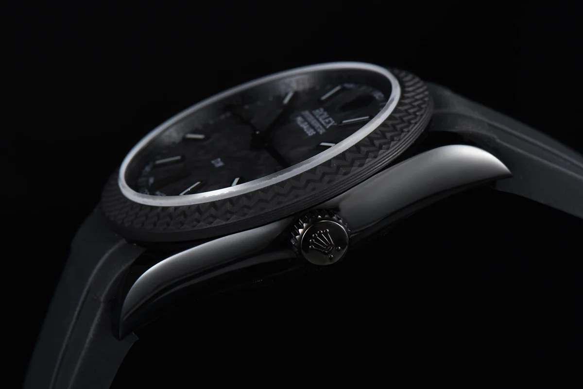 DIW Milgauss Carbon on Black Rubber Strap