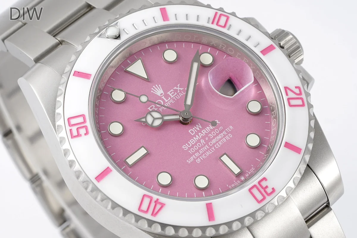 DIW Submariner Fuchsia Pink Dial