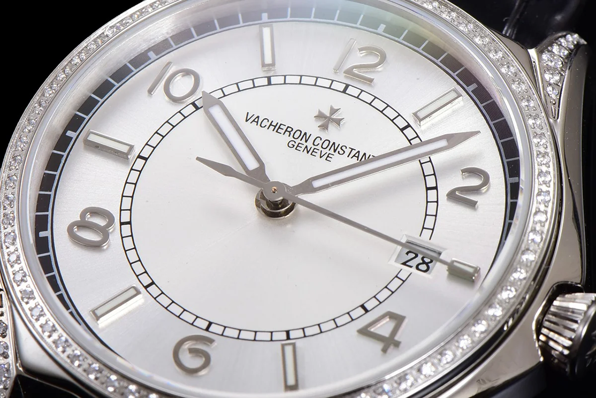 Fiftysix Silver Dial with Diamond Bezel in Steel Ref: 4600E