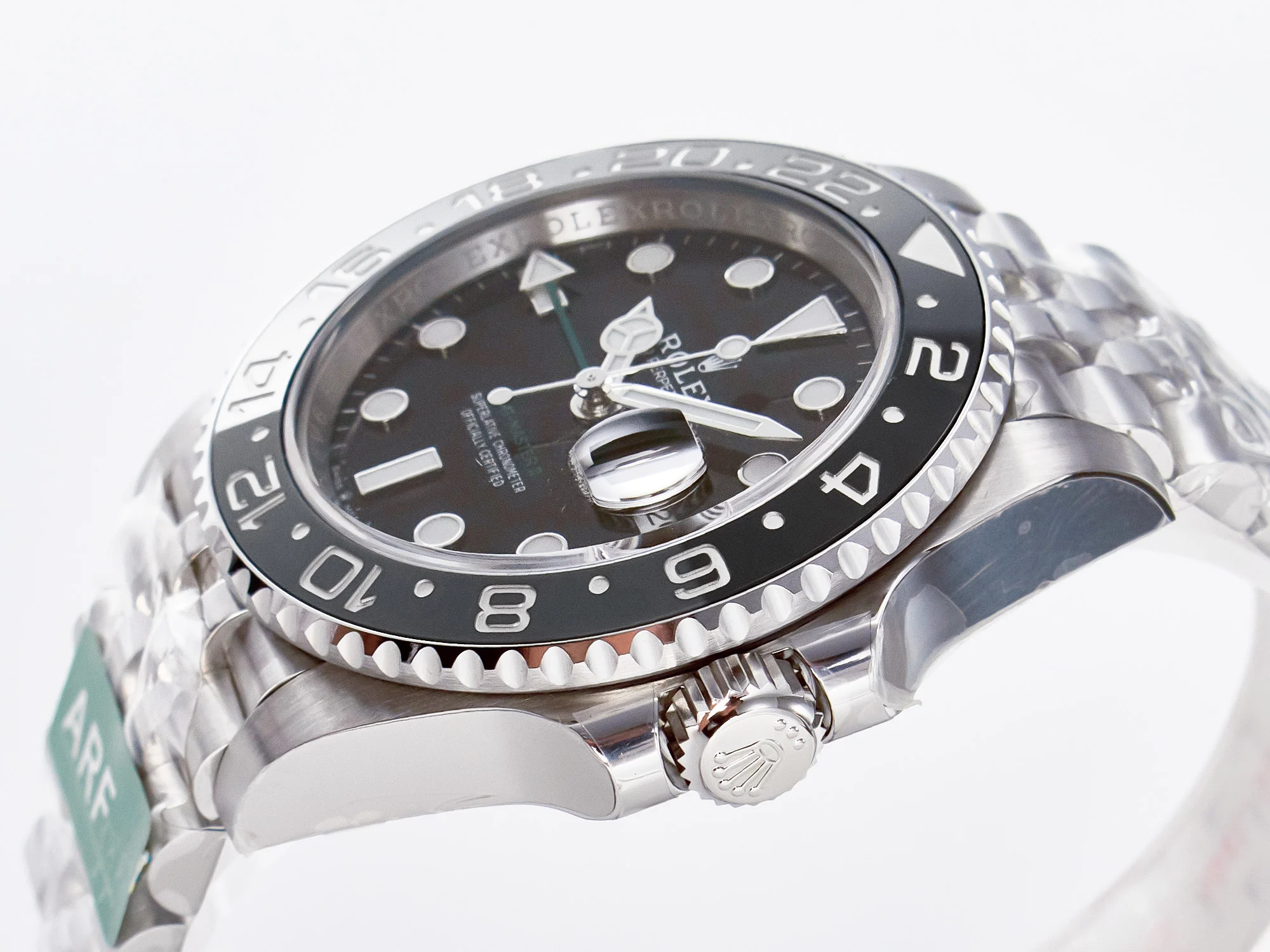 GMT-Master II 126710 GRNR Black/Gray Ceramic 904L Steel ARF 1:1 Best Edition on Jubilee Strap SH3285