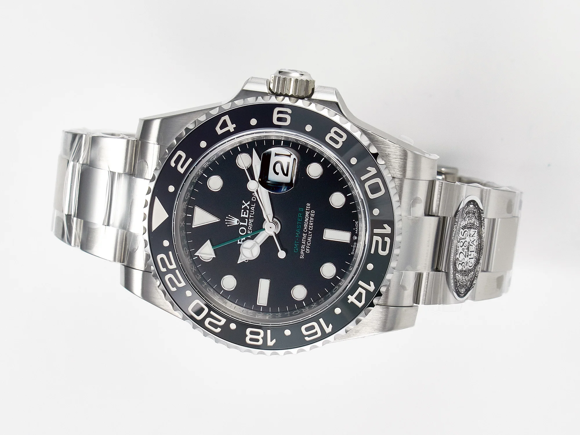 GMT-Master II 126710 GRNR Black/Gray Ceramic 904L Steel Clean 1:1 Best Edition on Oyster Strap DD3285