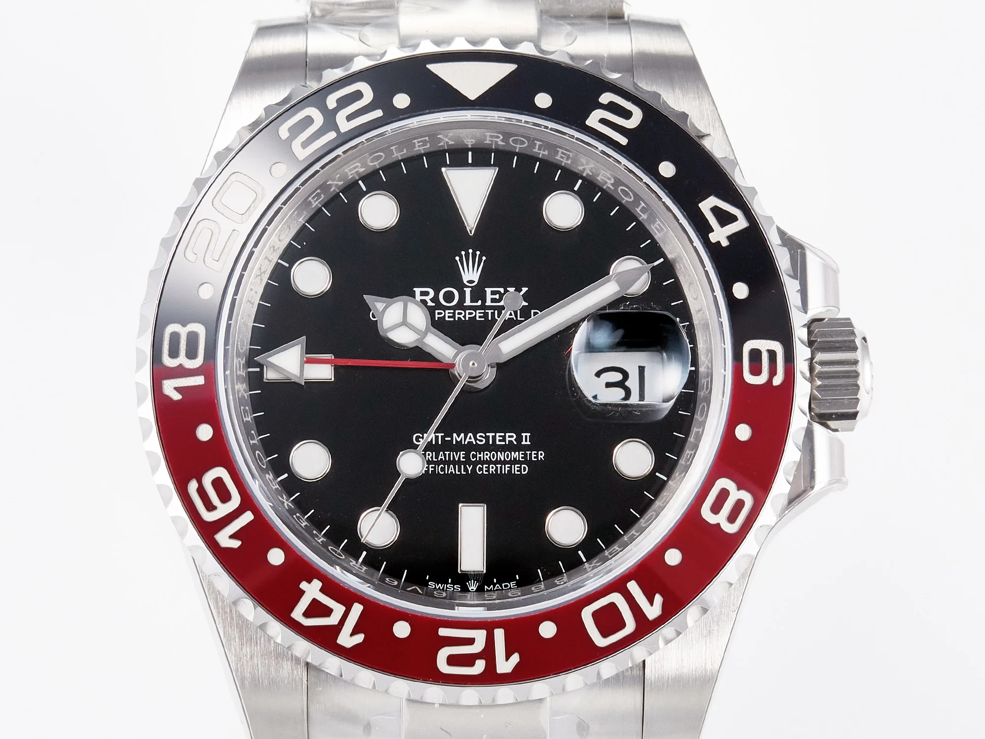 GMT-Master II 126710 LNRO Black/Red Ceramic 904L ARF 1:1 Best Edition on Oyster Bracelet SH3285 CHS V3