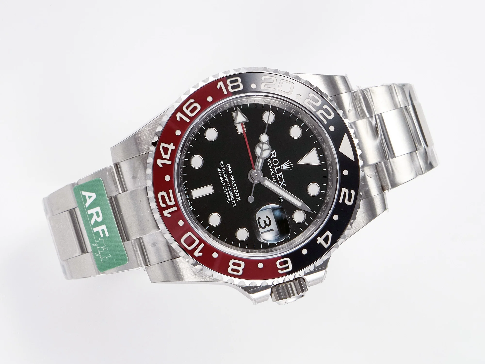 GMT-Master II 126710 LNRO Black/Red Ceramic 904L ARF 1:1 Best Edition on Oyster Bracelet SH3285 CHS V3