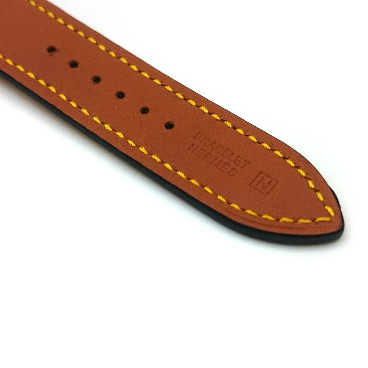 Heure H Rose Gold on Yellow Fjord Leather Strap