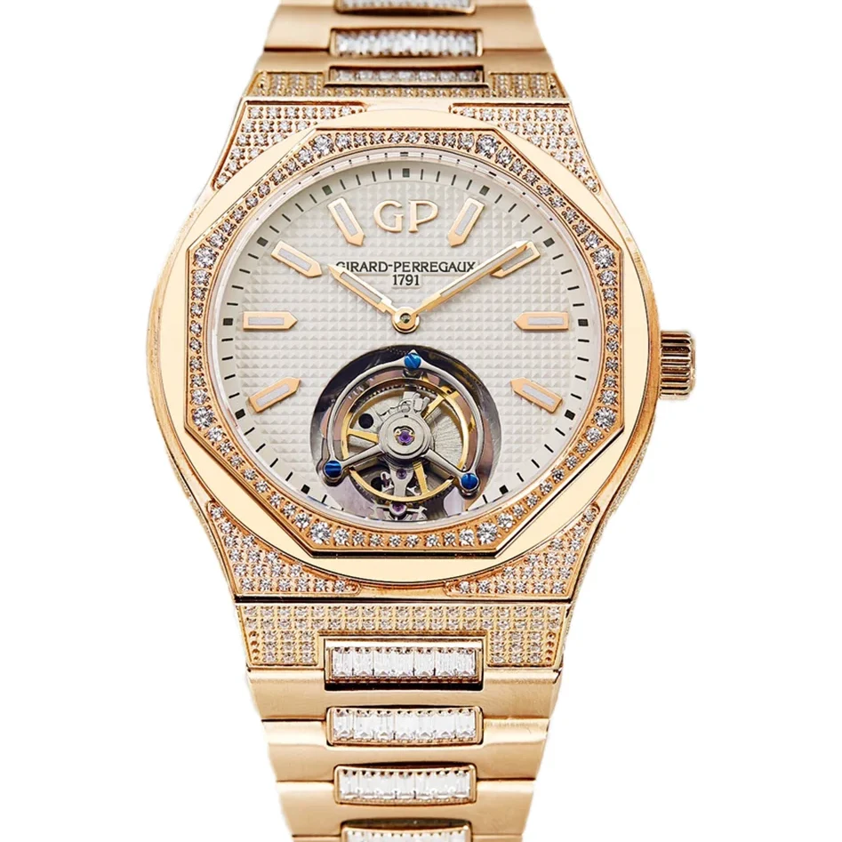 Laureato Tourbillon White Dial in Rose Gold