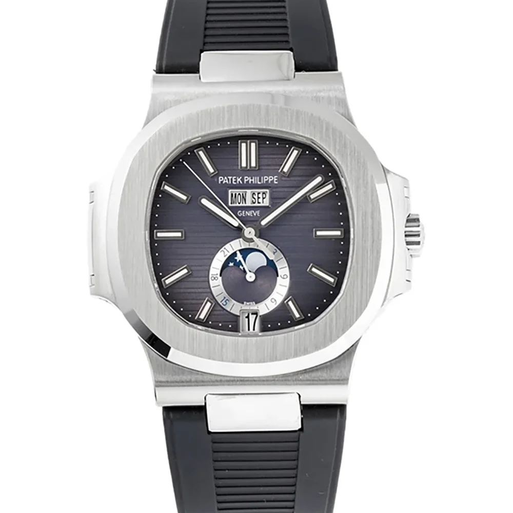 Nautilus 57261A-001 Grey Dial in Rubber Strap