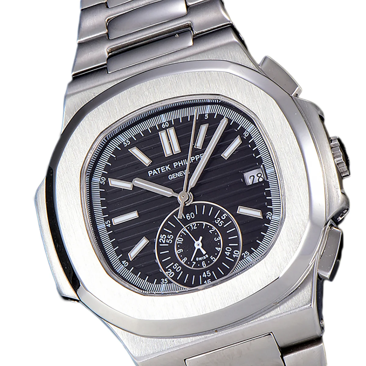 Nautilus 5980 Black Dial in Steel