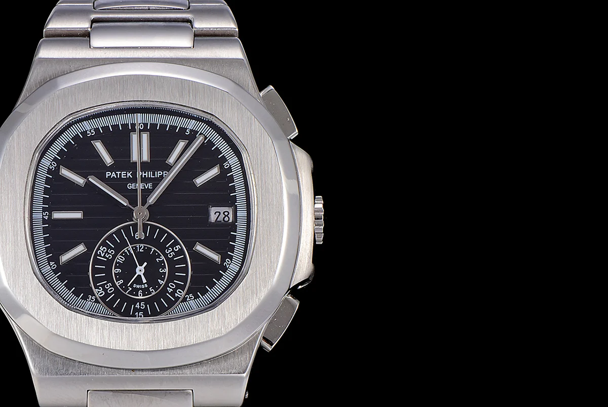Nautilus 5980 Black Dial in Steel