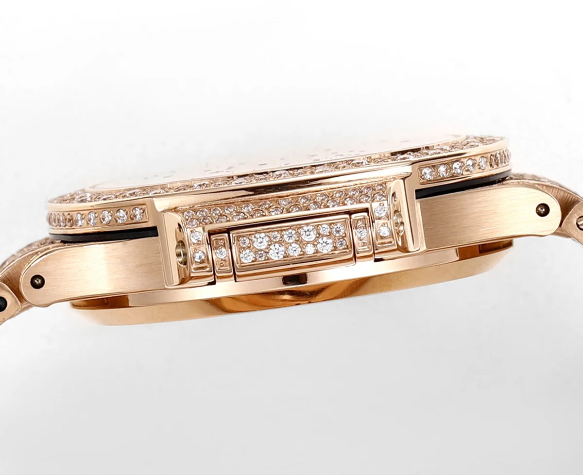 Nautilus 7118/1450R-001 Diamond Paved Dial on Rose Gold