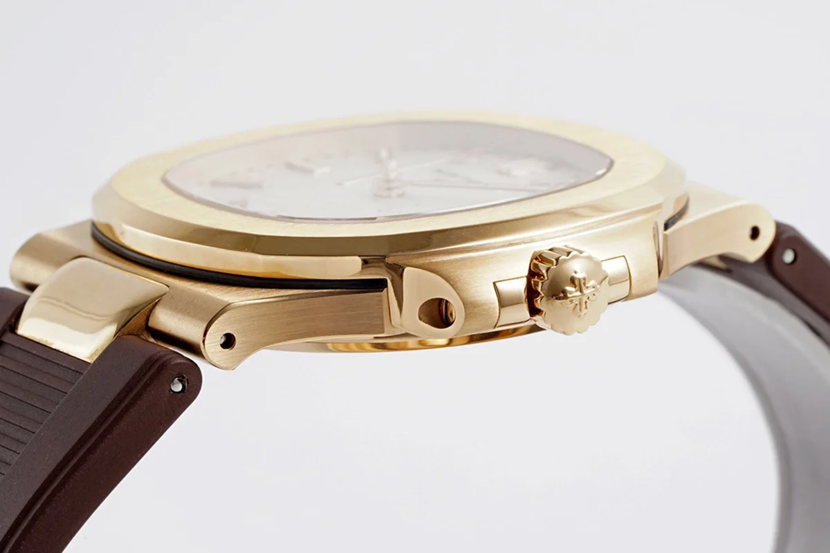 Nautilus Jumbo 5711/1R-001 Brown Dial on Rubber Strap