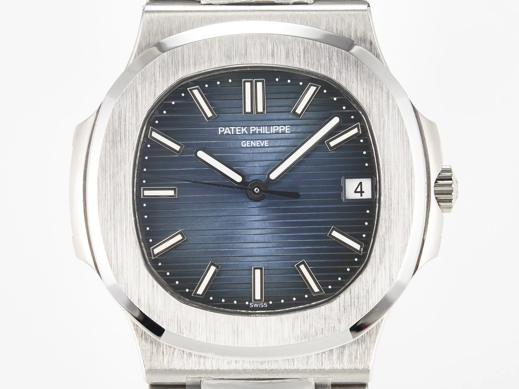Nautilus Jumbo 5711 JJF 1:1 Best Edition Blue Textured Dial On SS Bracelet A324 V3