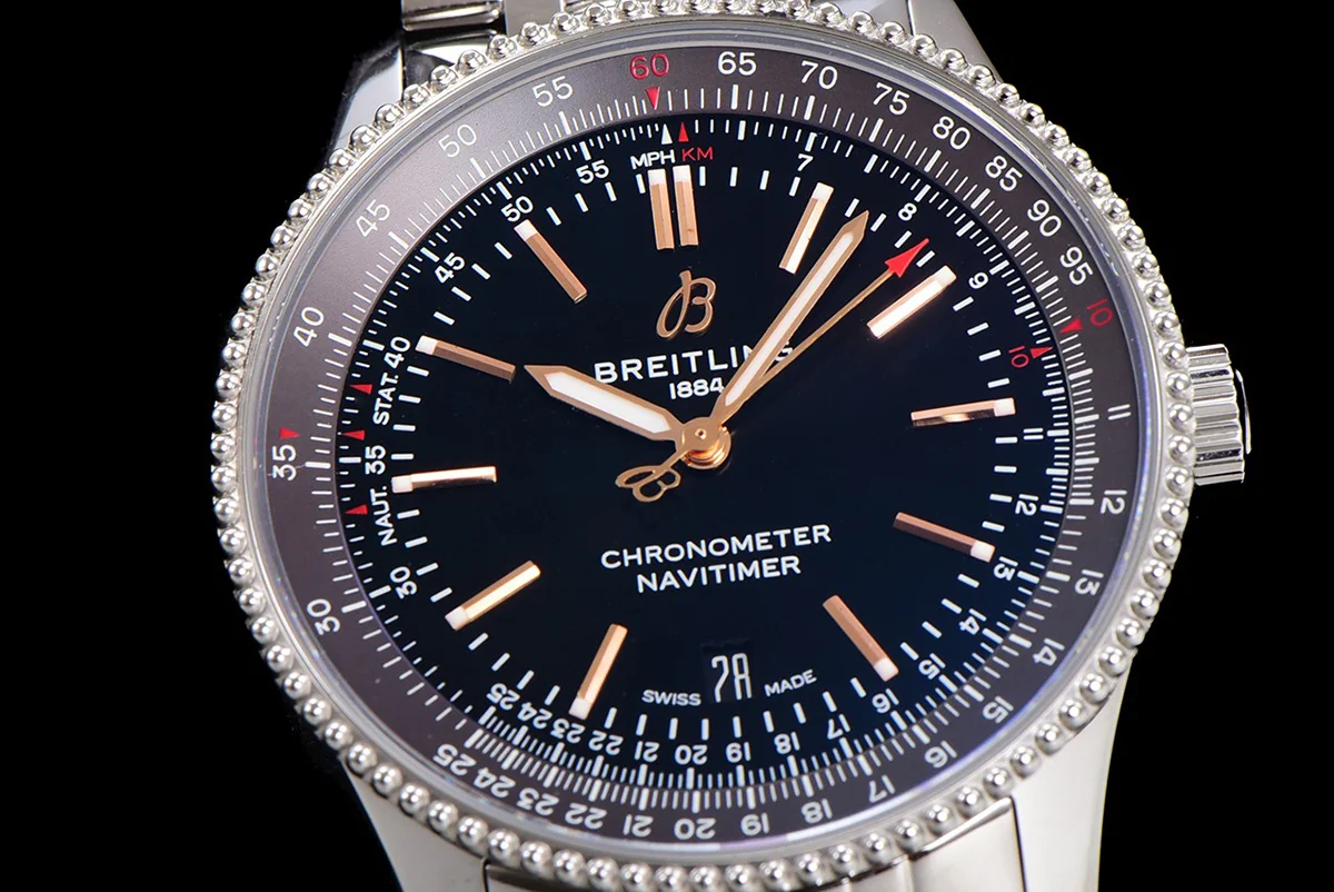 Navitimer Automatic 41 Black Dial in Steel on Bracelet Ref. A17326241B1A1