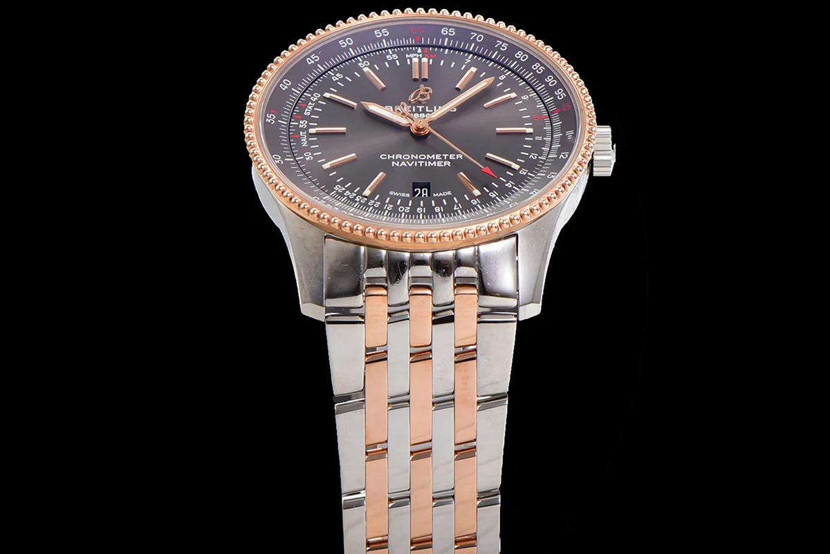 Navitimer Automatic 41 Grey Dial in Steel/Rose Gold on Bracelet Ref. U17326121M1U1