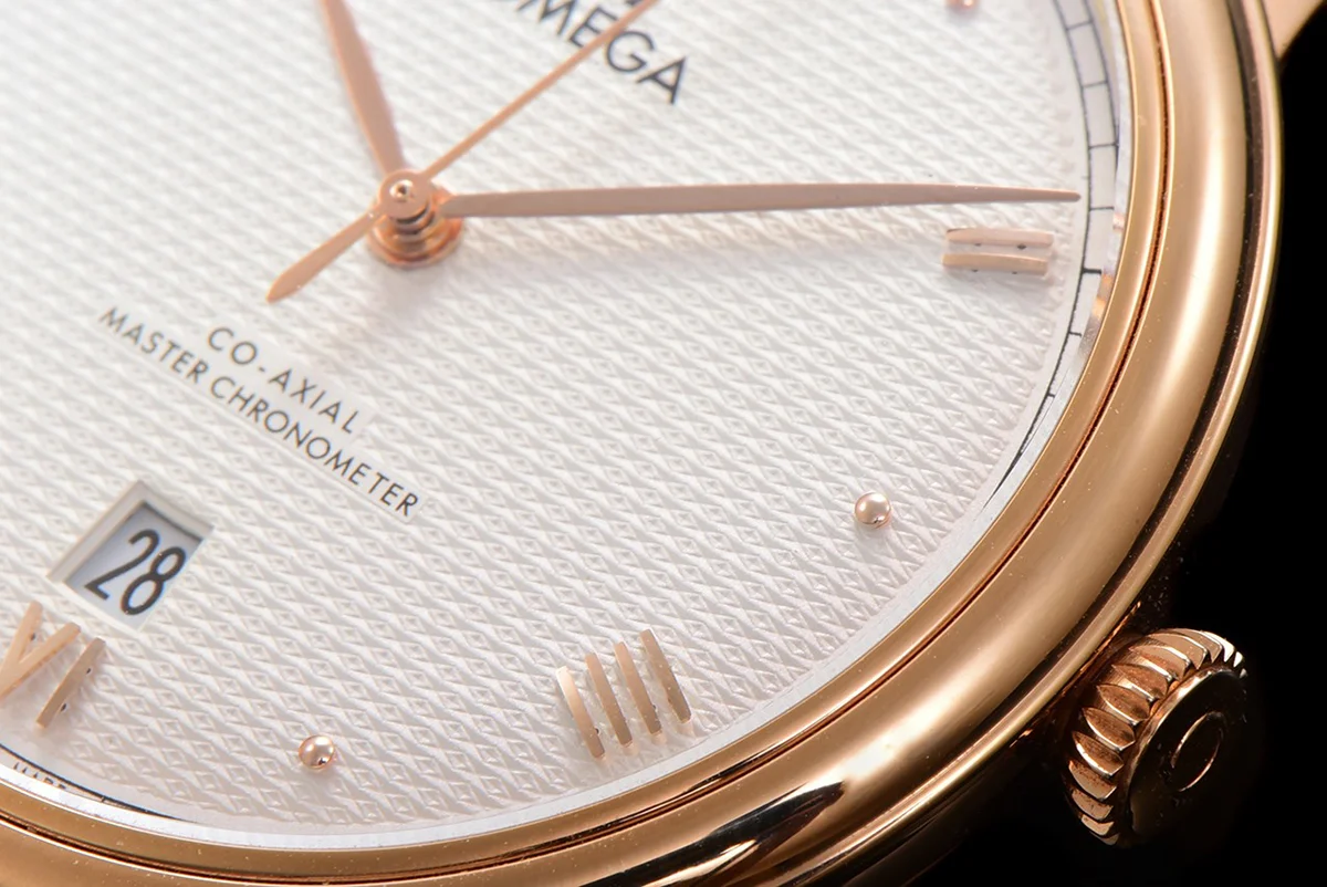 Omega De Ville Prestige Co‑Axial Master Chronometer 40mm White Dial in Rose Gold