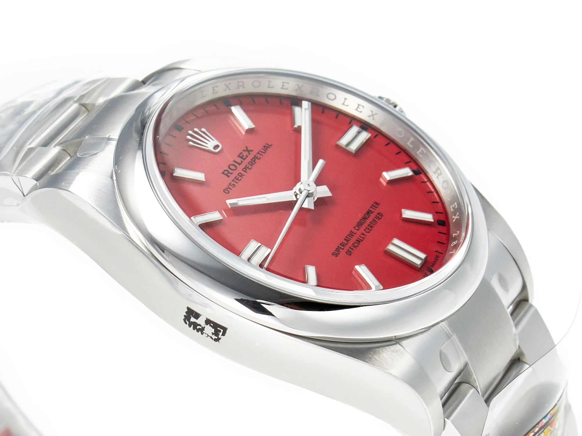 Oyster Perpetual 36mm 126000 Clean 1:1 Best Edition 904L Steel Red Dial on SS Bracelet VR3230