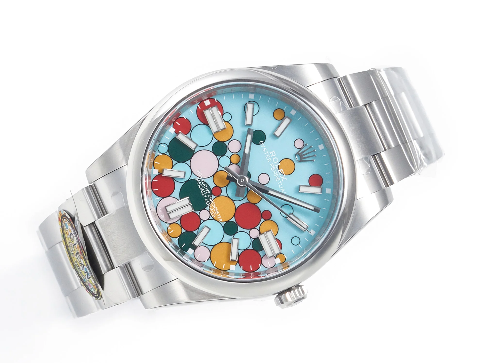 Oyster Perpetual 41mm 124300 Clean 1:1 Best Edition 904L Steel Balloon Dial on SS Bracelet VR3230