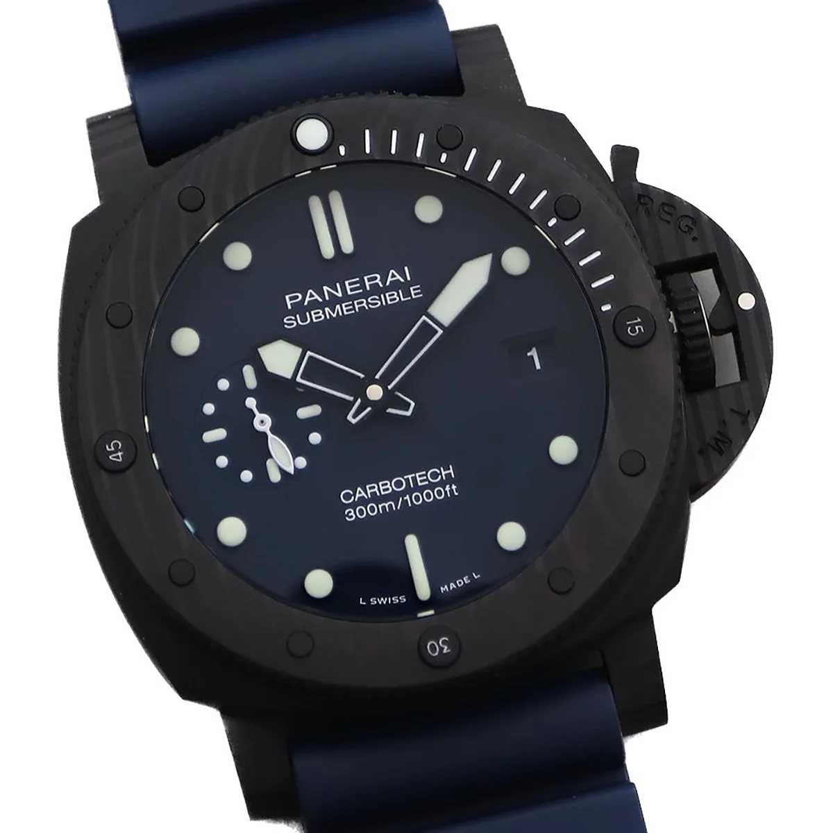 PAM1232 Submersible QuarantaQuattro Carbotech™ Blu Abisso 44mm