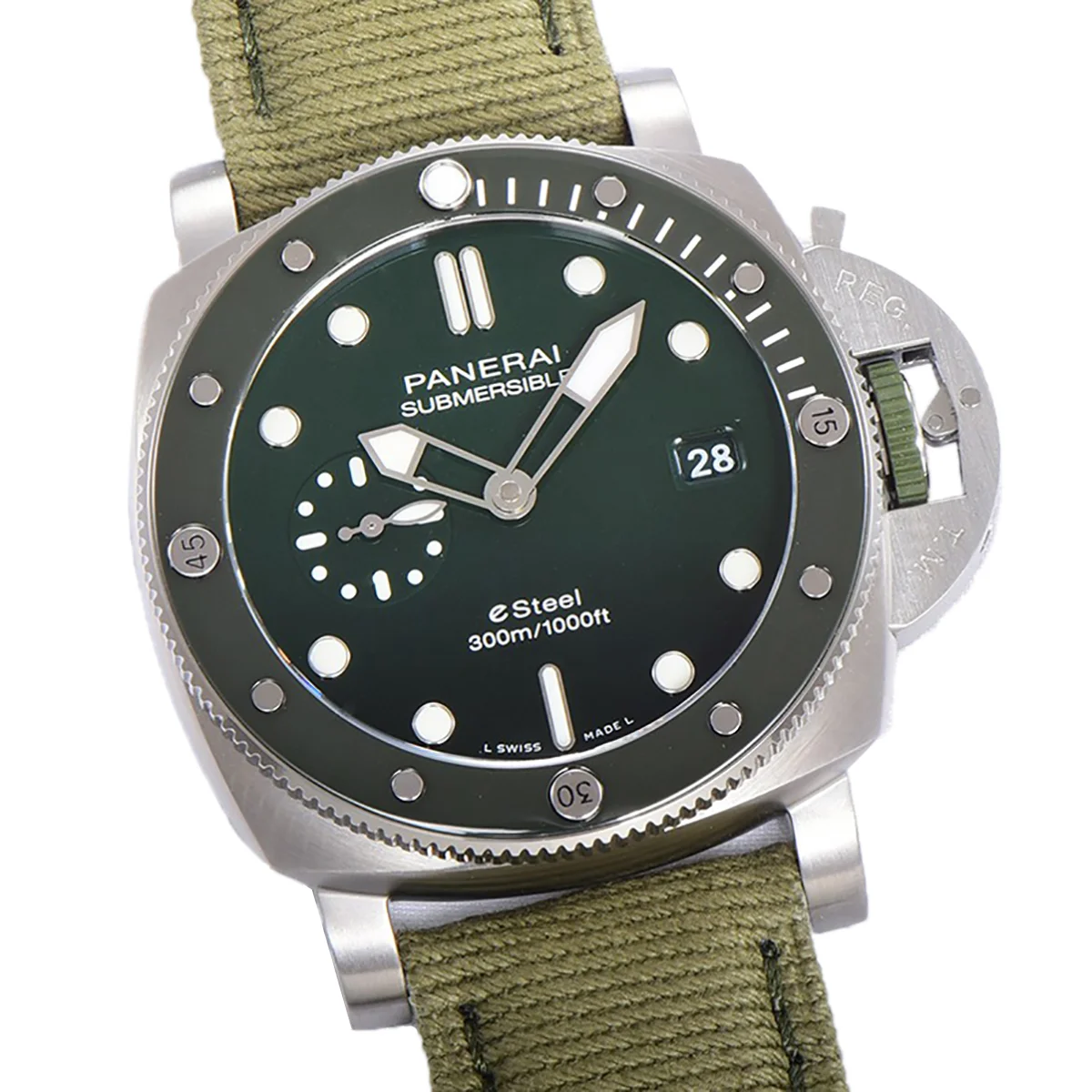PAM1287 Submersible QuarantaQuattro ESteel™ Verde Smeraldo 44mm