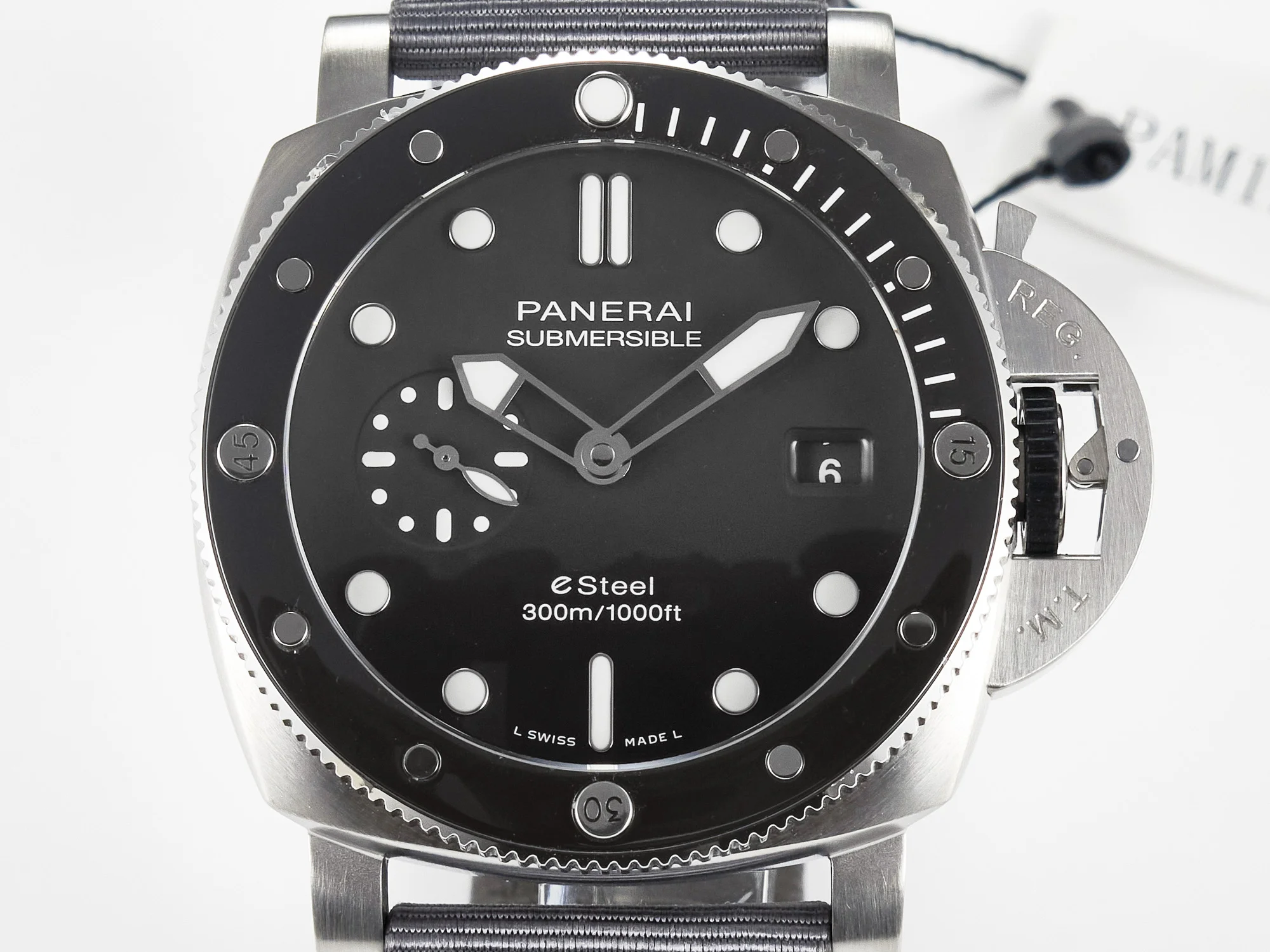 PAM1288 Y VSF 1:1 Best Edition Gray Dial on Gray Nylon Strap P900