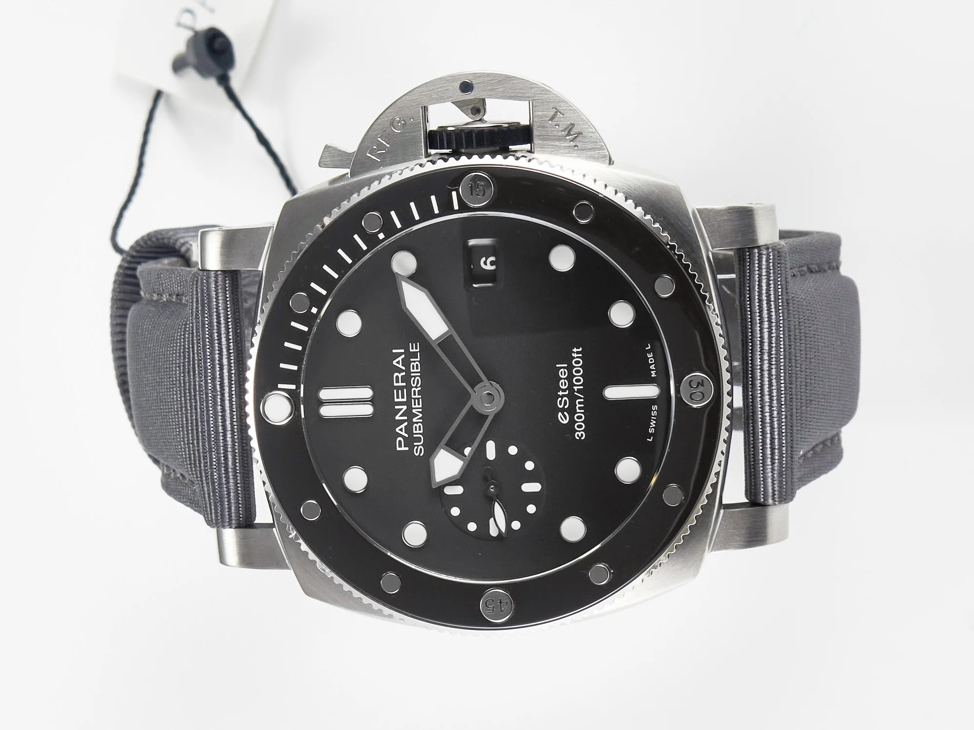 PAM1288 Y VSF 1:1 Best Edition Gray Dial on Gray Nylon Strap P900