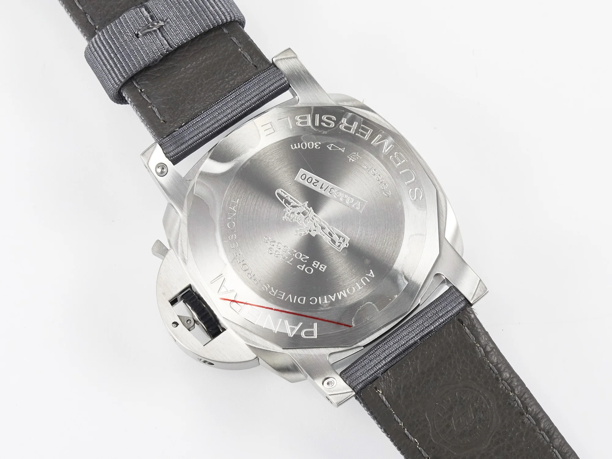 PAM1288 Y VSF 1:1 Best Edition Gray Dial on Gray Nylon Strap P900