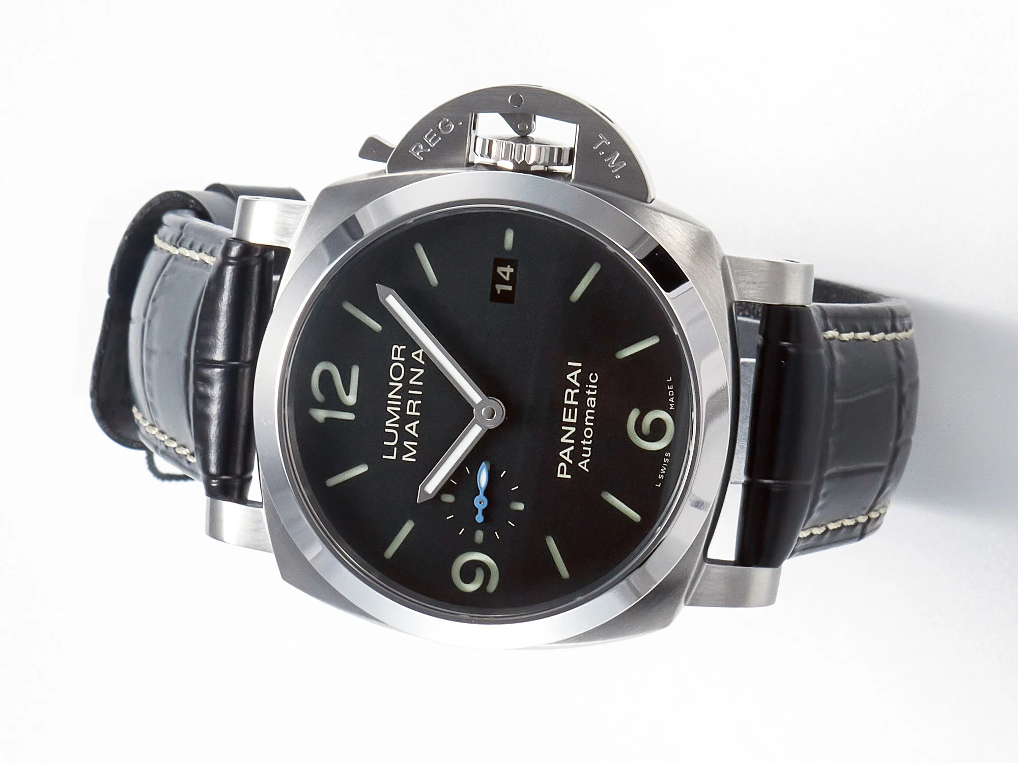 PAM1312 W VSF 1:1 Best Edition Black Dial on Black Leather Strap P.9010 Clone