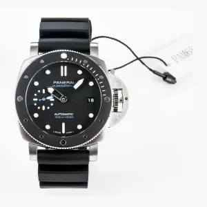 PAM683 Luminor Submersible 42mm VSF Best Edition Black Dial on Rubber Strap P900 Clone