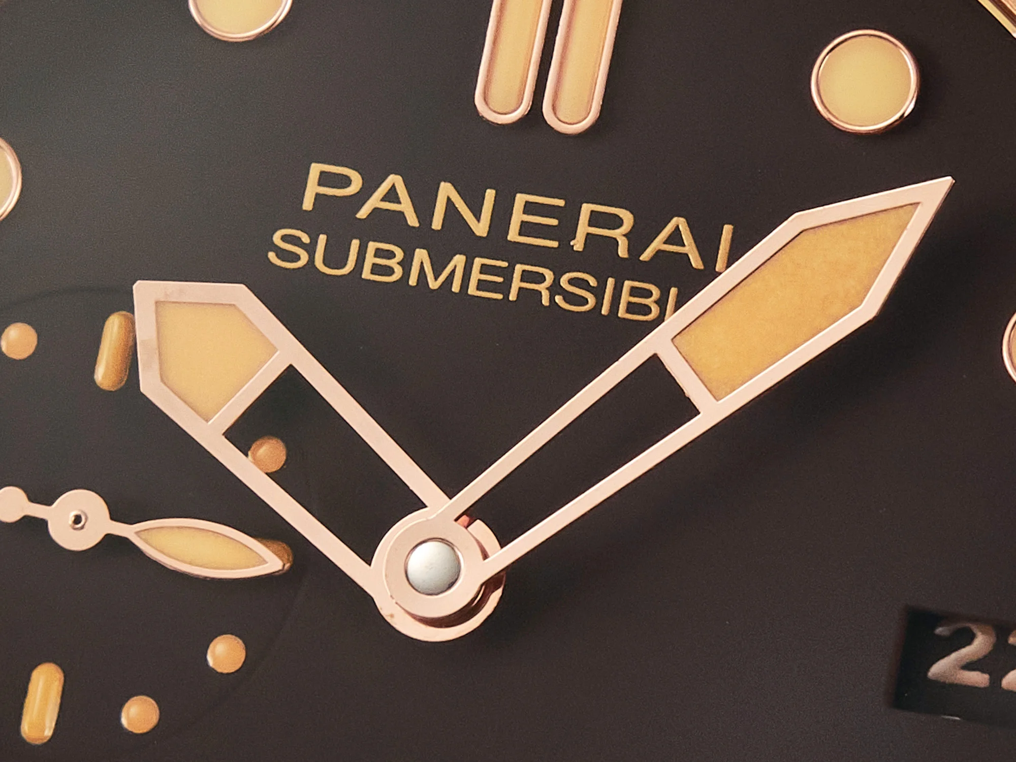 PAM968 V Bronzo VSF 1:1 Best Edition Brown Ceramic Bezel and Dial on Brown Calfskin Strap P.9010 Clone