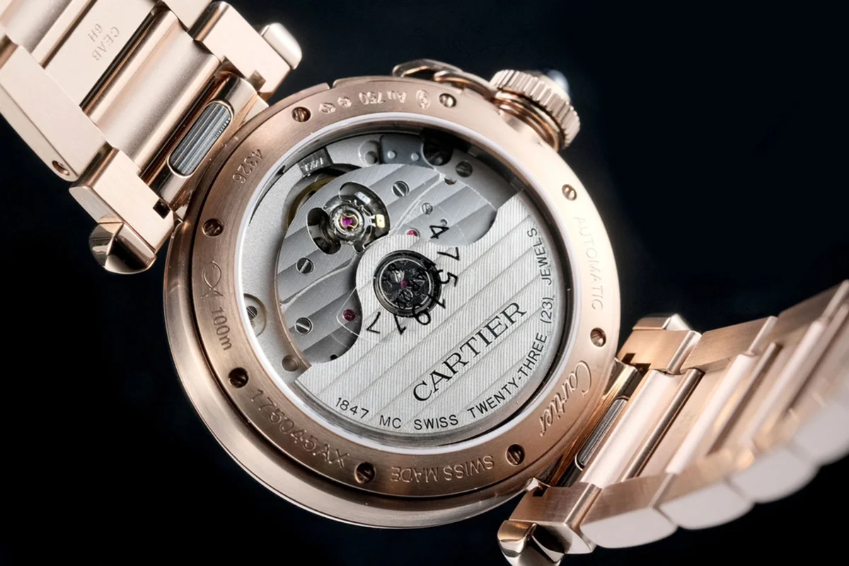 Pasha de Cartier White Dial 35mm in Rose Gold